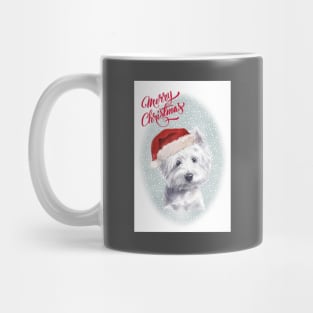 West Highland Terrier Merry Christmas Santa Dog Mug